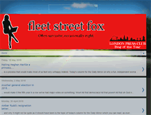 Tablet Screenshot of fleetstreetfox.com
